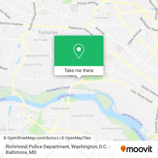 Richmond Police Department map