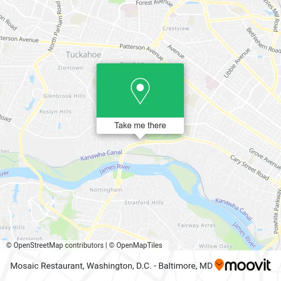 Mosaic Restaurant map