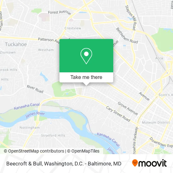 Beecroft & Bull map