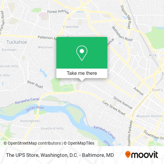 The UPS Store map