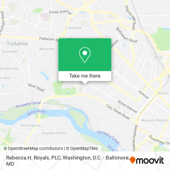 Rebecca H. Royals, PLC map