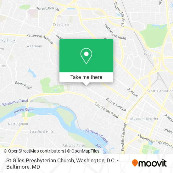 Mapa de St Giles Presbyterian Church