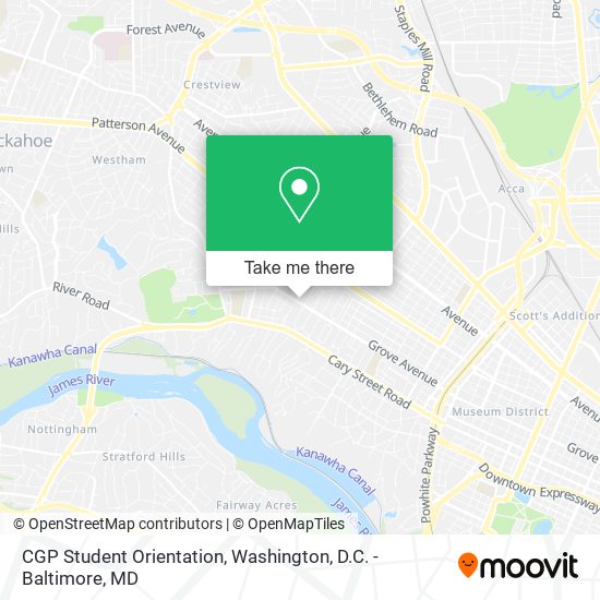 CGP Student Orientation map