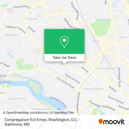Congregation Kol Emes map