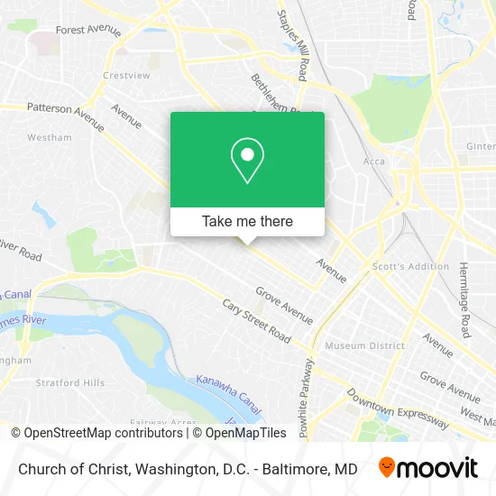 Church of Christ map