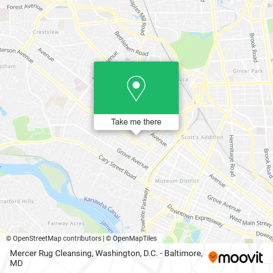 Mercer Rug Cleansing map