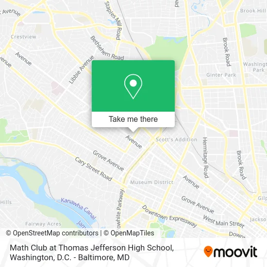 Math Club at Thomas Jefferson High School map