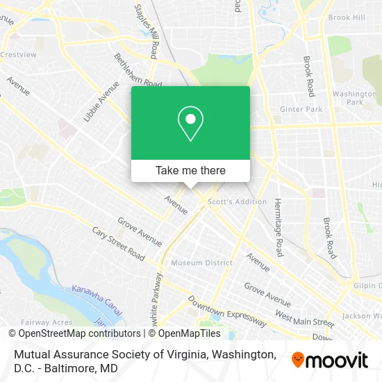 Mutual Assurance Society of Virginia map