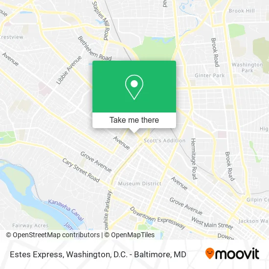 Estes Express map