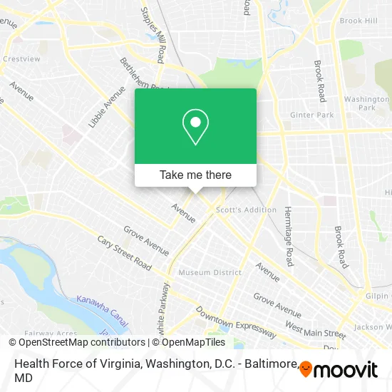 Health Force of Virginia map