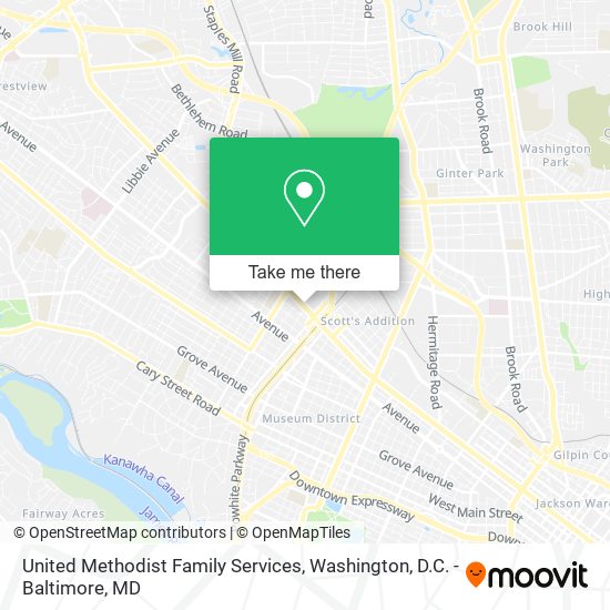 Mapa de United Methodist Family Services