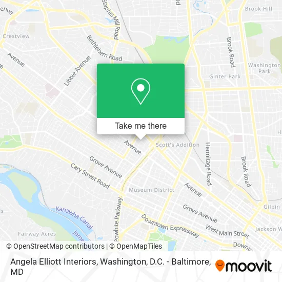 Angela Elliott Interiors map