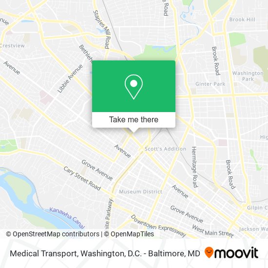 Mapa de Medical Transport
