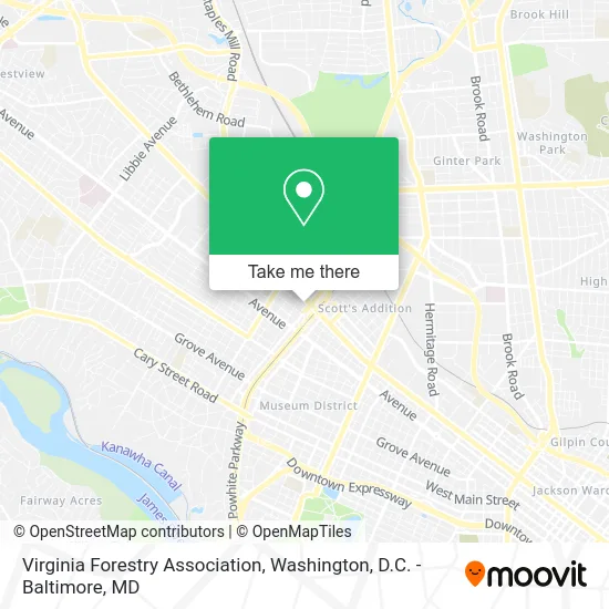 Virginia Forestry Association map