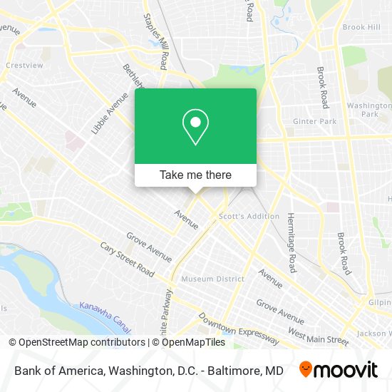 Mapa de Bank of America