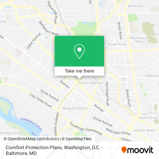 Comfort Protection Plans map