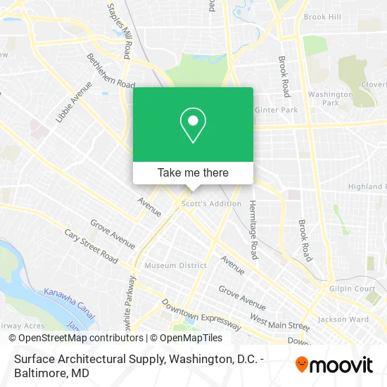 Surface Architectural Supply map