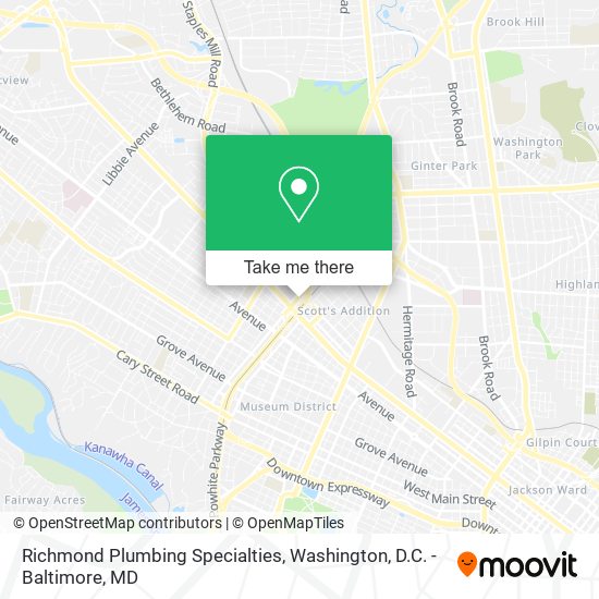 Richmond Plumbing Specialties map