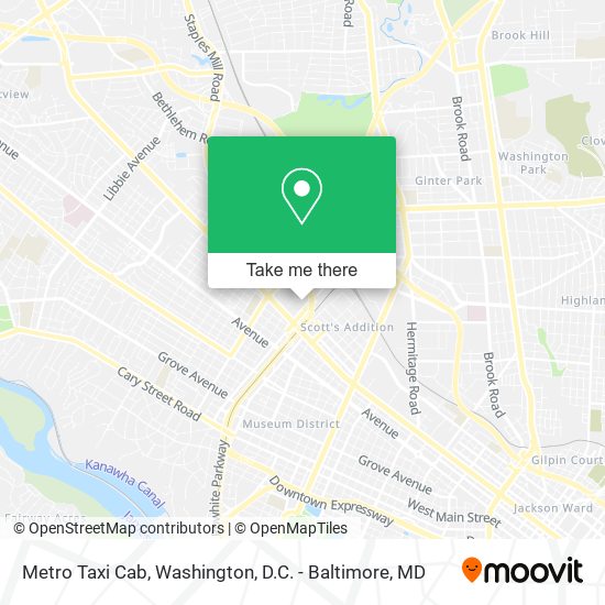 Metro Taxi Cab map