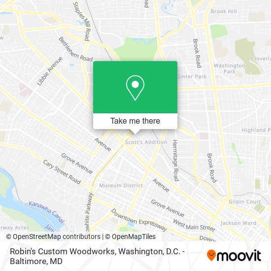 Robin's Custom Woodworks map