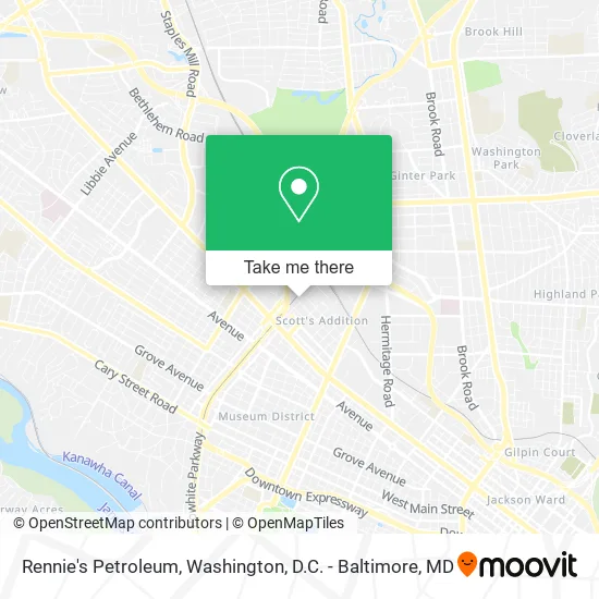 Rennie's Petroleum map