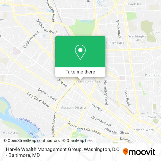 Harvie Wealth Management Group map