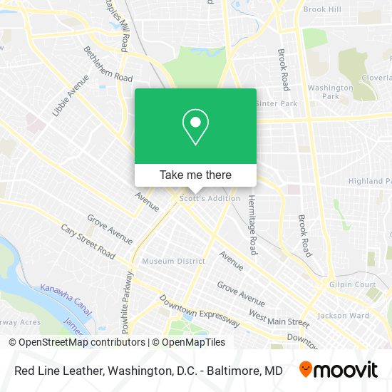Red Line Leather map