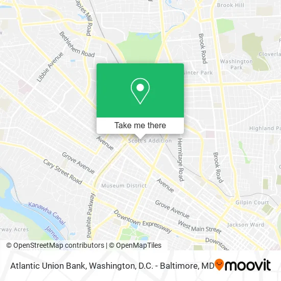 Atlantic Union Bank map