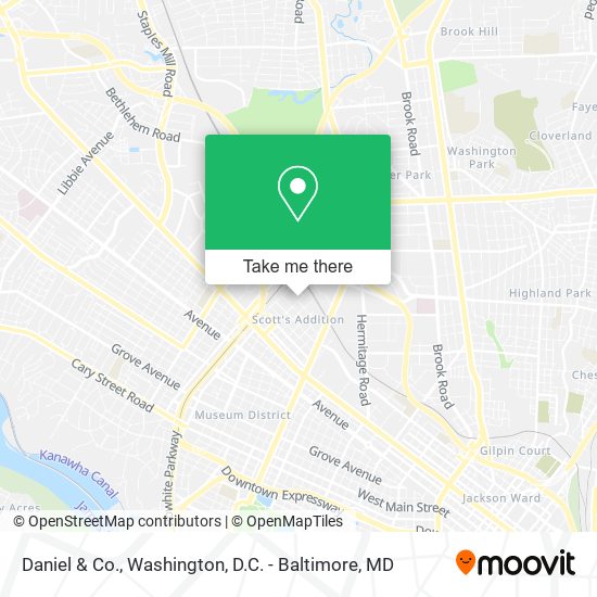 Daniel & Co. map