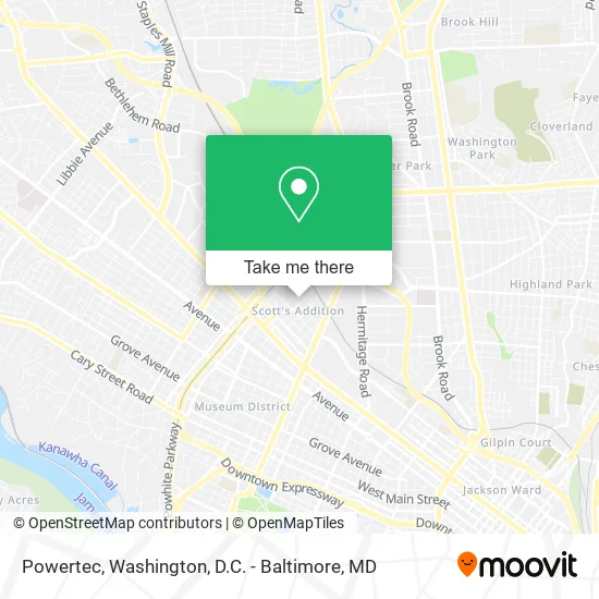 Powertec map