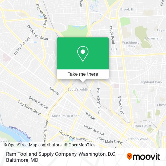 Ram Tool and Supply Company map