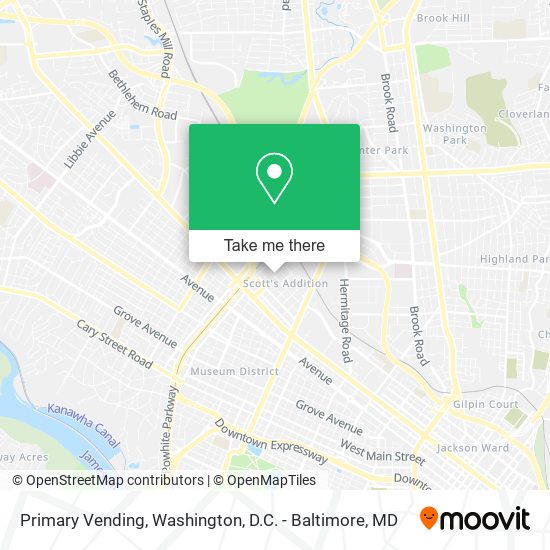 Primary Vending map