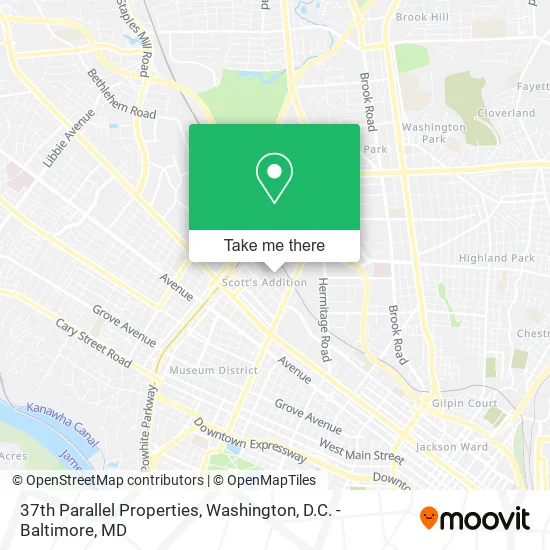 37th Parallel Properties map