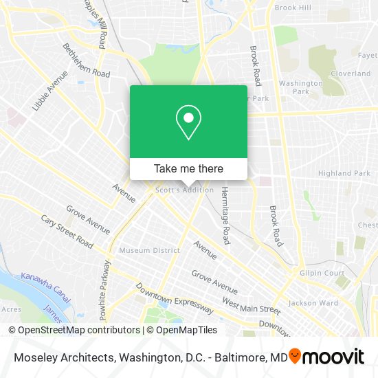Mapa de Moseley Architects