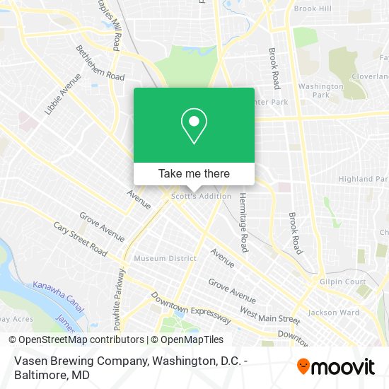 Vasen Brewing Company map