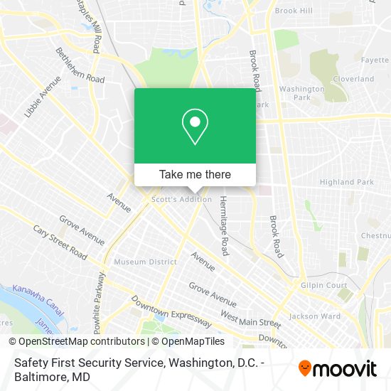 Safety First Security Service map
