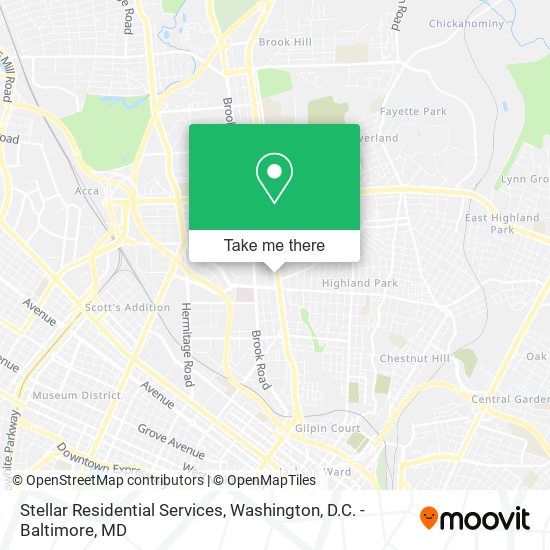 Stellar Residential Services map