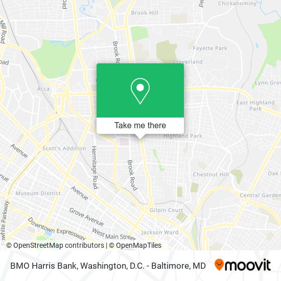 BMO Harris Bank map