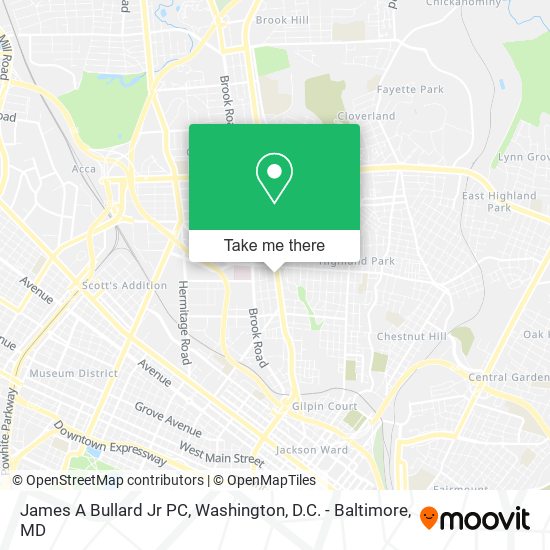 Mapa de James A Bullard Jr PC