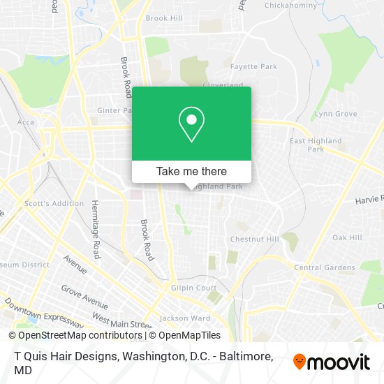 T Quis Hair Designs map