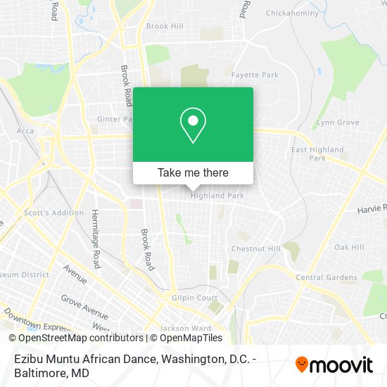 Mapa de Ezibu Muntu African Dance