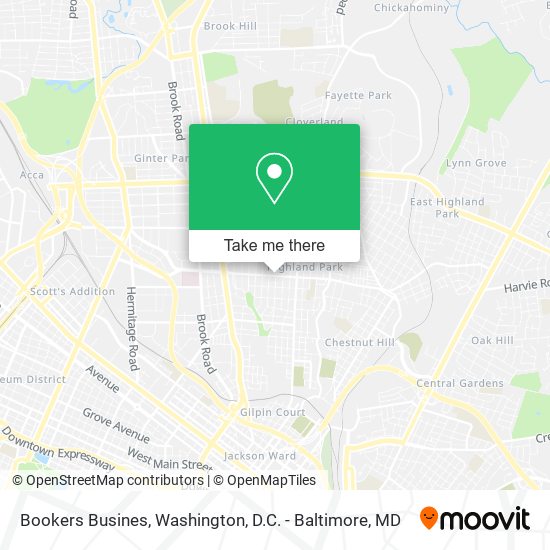 Bookers Busines map