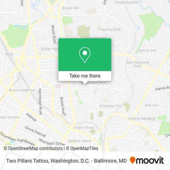 Two Pillars Tattoo map