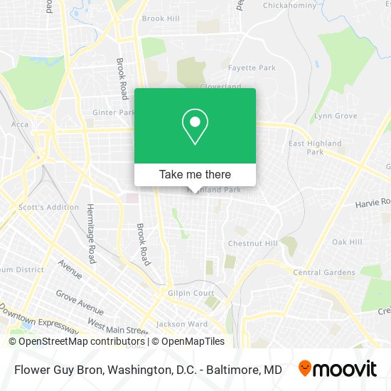 Flower Guy Bron map