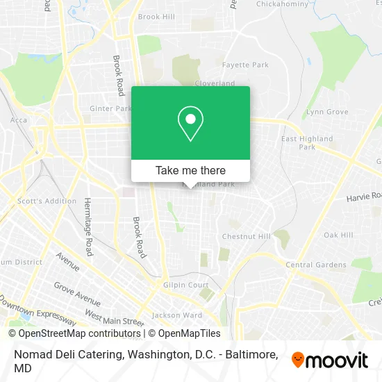 Nomad Deli Catering map