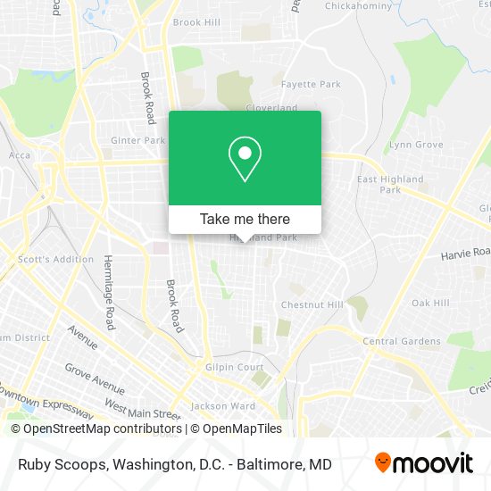 Ruby Scoops map