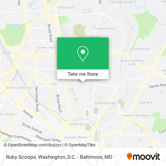 Ruby Scoops map