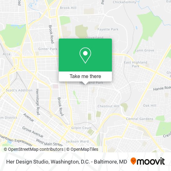 Mapa de Her Design Studio