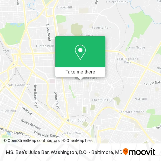 MS. Bee's Juice Bar map