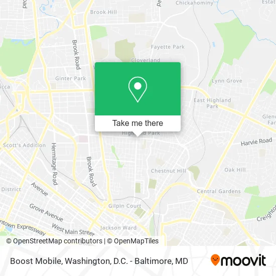 Boost Mobile map
